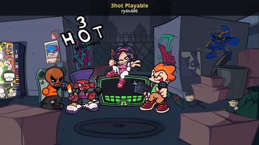 3hot Playable Mod for Friday Night Funkin' | FNF Mods