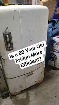 Is a 1940s Fridge More Efficient? #vintage #retro #1940s #fridge #refrigerator #kitchen #appliances