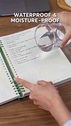 Waterproof Loose-Leaf Notebook, 60 Page A5 PVC Transparent, Replaceable Refillable Binder, Daily Writing, Office, Study Use, Spiral Notebook Journal #notepads #deskorganizer #nursingstudentmusthaves #schoolproducts #officegirlydeskaccessories #drawingbook #stationerydaily #eraseablepens #notetakingtools #schoolsupply