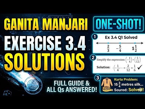 Ganita Manjari Class 9 Maths | Exercise 3.4 One Shot Solution | New NCERT Syllabus 2026