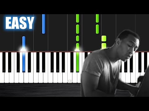 John Legend - All of Me - EASY Piano Tutorial by PlutaX