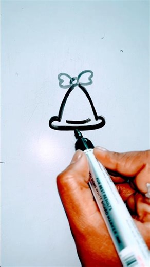 How to draw Christmas bell 🔔 #howtodraw #kidsdrawing #palakeducationarts #shorts