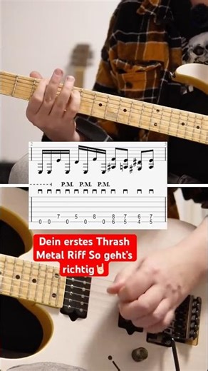 Sounds like METALLICA! 😱 Learn this metal riff! 🤘🏻