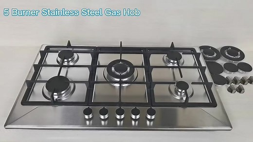 5 burner built in gas hob #gashob #stove #gasstoves #cheffcooker