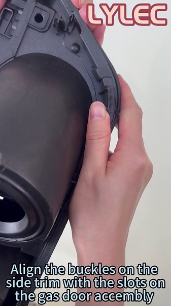 LYLEC Compatible with Ford Transit Fuel Door Assembly 2015-2020, Transit Gas Door Assembly, Fuel Filler Door Housing and Hinge for Ford Transit-150/Transit-250/Transit-350/Transit-350HD Fuel Tank Door