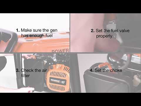 Why is the Generac portable generator engine running rough?
