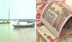 Invalid Rs 1,000 notes found floating in Ganga