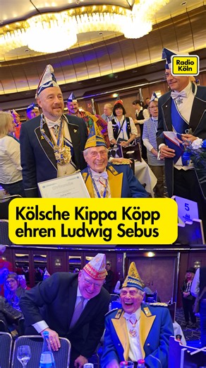 Karnevals-Urgestein Ludwig Sebus hat gestern auf der Sitzung des jüdischen Karnevalsvereins Kölsche Kippa Köpp die Ehrenmitgliedschaft verliehen bekommen. 🫶 Er würde immer klar und deutlich Stellung für eine tolerante und offene Stadt beziehen, sagte uns Vereinspräsident Aaron Knappstein. Außerdem gelte die Auszeichnung auch für Sebus' Familie. Denn sein Vater habe im Zweiten Weltkrieg einen jüdischen Kaufmann in Köln versteckt und so vor den Nazis in Sicherheit gebracht. | Radio Köln