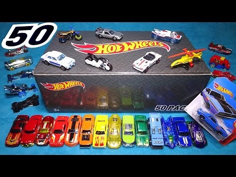 Opening: Hot Wheels 50 PACK - Surprise Car Box! 50 RANDOM CARDED CARS