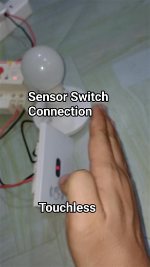 Touchless switch connection Infrared Sensor switch #electrician #relay #control ### # #power #technician # #switch #wiring #engineering #diy #electrical | Electricians Guide
