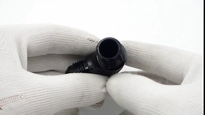 AC PERFORMANCE Aluminum 90 Degree Elbow One Piece Full Flow 8AN to 3/8 NPT Forged Male Flare Coupling Union Fittings Black