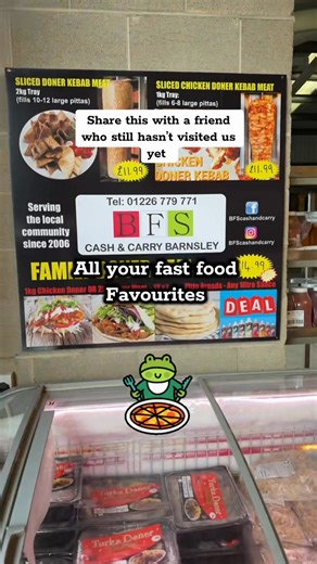 ⭐ Tag a friend who still hasn’t visited us! ⭐ We can supply your business! And we’re open to the public too 😮 You can also order online. How? Simply visit our Website: ⬇️ bfscashandcarry.co.uk For same day delivery! (Orders after 2pm may be next day) All your takeaway favourites are available. BFS Barnsley Food Supplies Stairfoot BARNSLEY S70 3PA 01226779771 Remember: We’re open to business AND public! #Barnsley #barnsleyisbrill #supportlocal #fakeaway #pizza #deals #donerkebab #barnsley #Takea