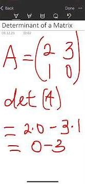 Determinant of a Matrix