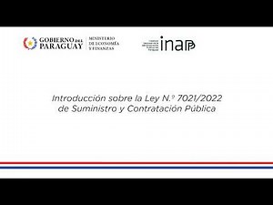 Introducción sobre la Ley N.º 7021/2022 de Suministro y Contratación Pública