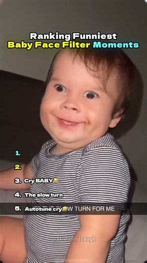 Ranking Funniest Baby Face Filter Moments😭