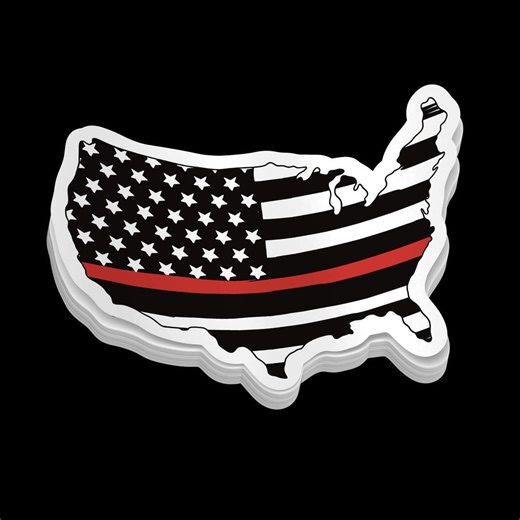 Redline USA Sticker, Racing Car Vinyl Decal, Speed Performance Sticker, American Flag Racing Sticker, Waterproof Laptop Car Sticker - Etsy
