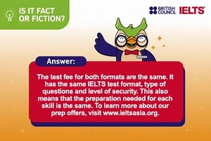 ❓ Question: The IELTS on Computer has the same price as the IELTS on...