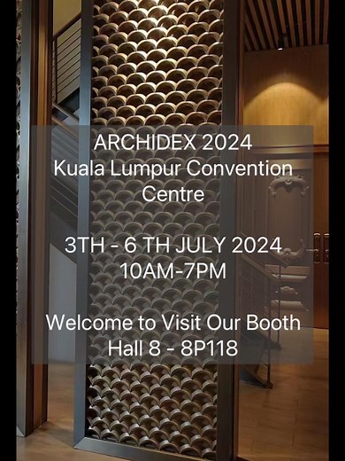 Visit Us at ARCHIDEX 2024 We warmly invite you to visit us at ARCHIDEX 2024, taking place at the Kuala Lumpur Convention Centre, Malaysia, from July 3th to 6th 2024, 10AM-7PM. Slider Design & Build will be located at Hall 8C - 8P118. Come and explore our latest interior design concepts, custom furniture, and high-end decor. Our team will be available to provide detailed consultations and answer any questions you may have. We look forward to seeing you there and exploring new design possibilities