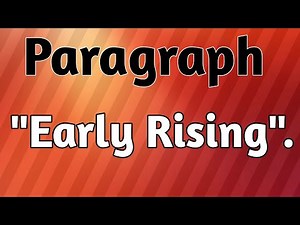 Paragraph "Early Rising".