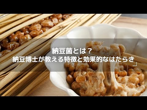 納豆菌とは？ 納豆博士が教える特徴と効果的なはたらき