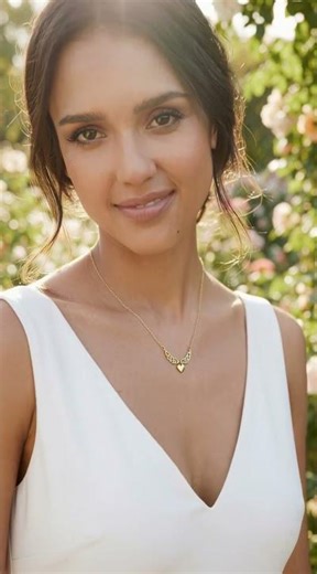 Jessica Alba's Golden Protection: Winged Beauty
