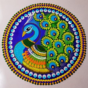 676K views · 10K reactions | Rangoli Design with Innovative Techniques. Check out my page for more Interesting videos | Simple Rangoli | Facebook