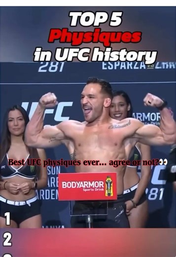 Top 5 physiques in UFC history 💪 Some fighters were built different…. #u#ufcm#mmap#physiquef#fightcombat