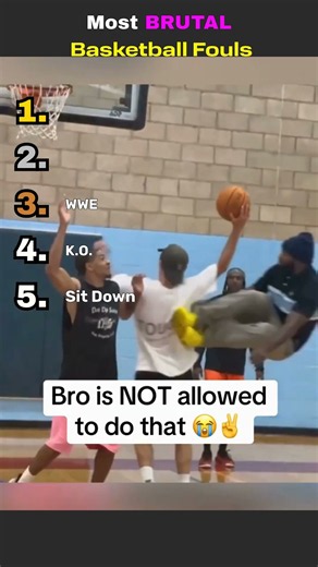 Most Brutal Basketball fouls