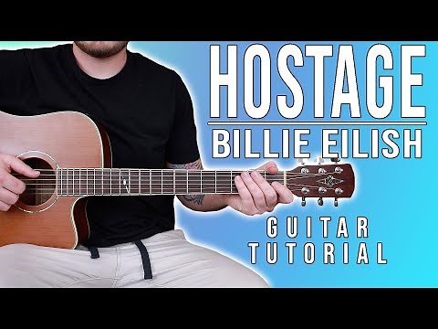 How to Play "Hostage" by Billie Eilish on Guitar for Beginners *FULL CHORDS*