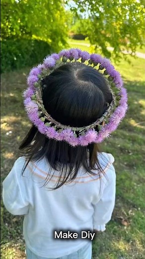 How to Make a Beautiful Flower Crown 🌸✨ | Easy DIY Floral Crown Tutorial #shorts #flowercrowns