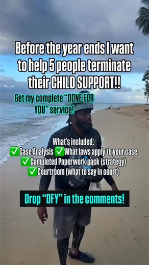 Devin Hockaday Jr on Instagram: "WHAT TO EXPECT FROM MY DONE-FOR-YOU PROGRAM 👇🏽 This is NOT coaching. This is NOT “here’s a template, good luck.” This is a full legal execution system built to TERMINATE your child support order. Here’s what happens when you work with me: ✔️ Full case breakdown & jurisdiction audit ✔️ Identification of due-process violations the court ignored ✔️ Custom-drafted motions, affidavits, and proposed orders ✔️ Step-by-step filing roadmap so nothing gets dismissed ✔️ C