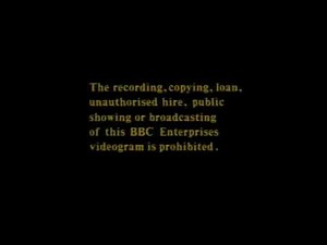 BBC Video Warning Screen (1988-1991 UK)