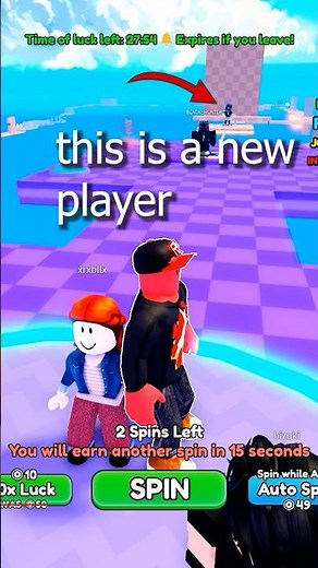 This new player never give up🥹 #roblox