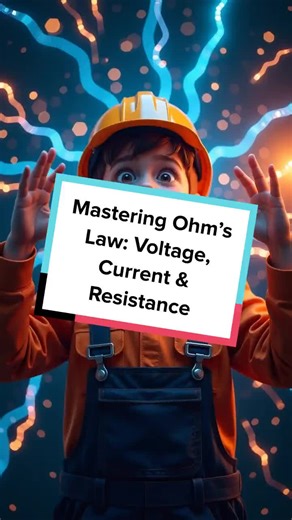 Unlock the secrets of Ohm’s Law! Understand how voltage, current, and resistance work together in every electrical circuit. #ElectricalTrade #ElectricianTraining #ElectricalTerms #LearnElectrical