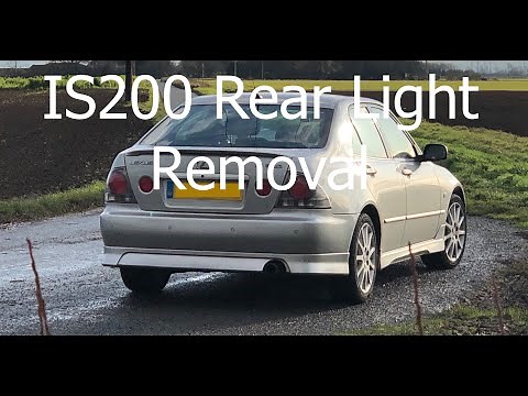How to IS200 Rear Light Removal DIY Including Fogs How To Remove