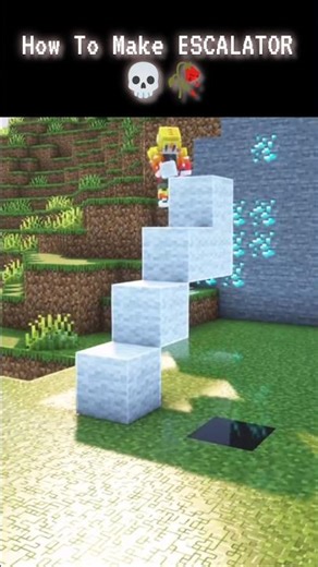 Working ESCALATOR In MINECRAFT 🥀|| #minecraft #shorts