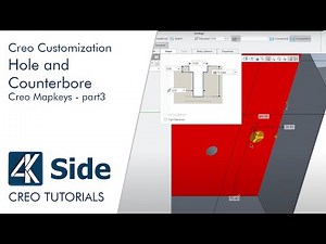 Hole and Counterbore Mapkeys | Creo Mapkeys - part3 | Increasing the efficiency