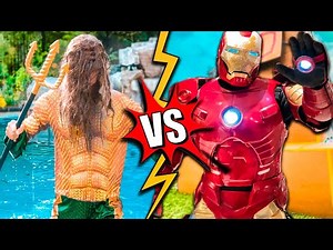 AquaMan V.S Iron Man Box Fort Base - Custom Iron Man Suit & Avengers Tower