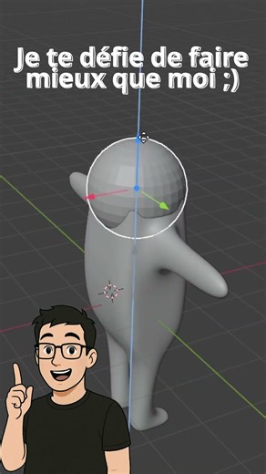 Xev | Quand un un gars random se lance sur Blender... #blender #animation #blender3d #shorts