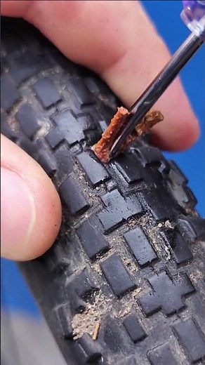 How to fix a bicycle tire after a big puncture