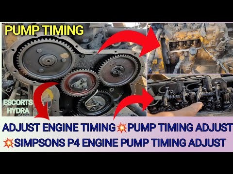 Diesel Engine Pump Timing Setting, How to Adjust Pump Timing, Simpsons P4 Engine Pump Timing Adjust,