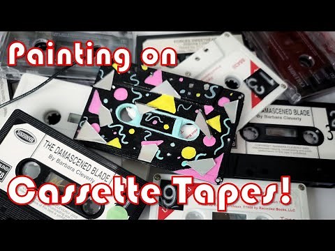 Painting on old Cassette Tapes!