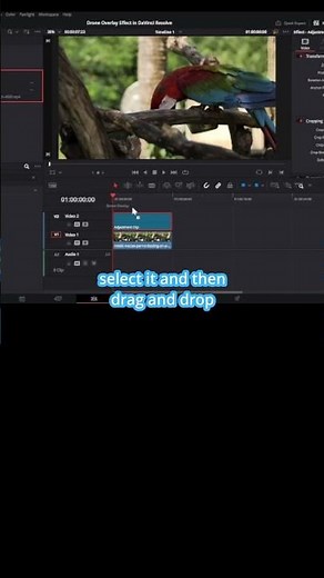 "Mastering Drone Overlay Magic: DaVinci Resolve Tutorial"