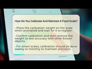How Do You Calibrate And Maintain A Food Scale? - Your Nutrition Network