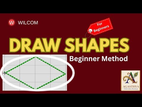 Wilcom Tutorial #7 | How to Draw Shapes Correctly | For Beginners