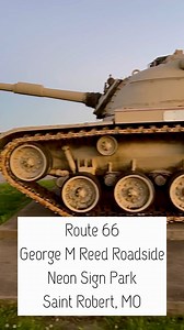 Route 66 Neon Sign Park in Saint Robert, MO ➡️ Click on the pic to see the full sized video ➡️ For detailed information and an opportunity to have your name permanently displayed in the park go to this website. https://www.saintrobert.com/357/Route-66-Neon-Park | Get Your Pics on Route 66 - A Route 66 Promoter | Facebook