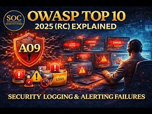 Episode 9 – A09 Security Logging & Alerting Failures Explained (OWASP – 2025 Release Candidate)