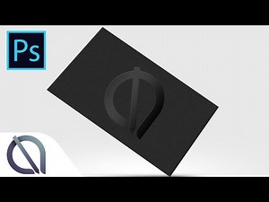 How to make Black embossed business card mockup (download link) - Tutorial - Photoshop