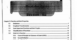 REAL ANALYSIS - 2 DIPS