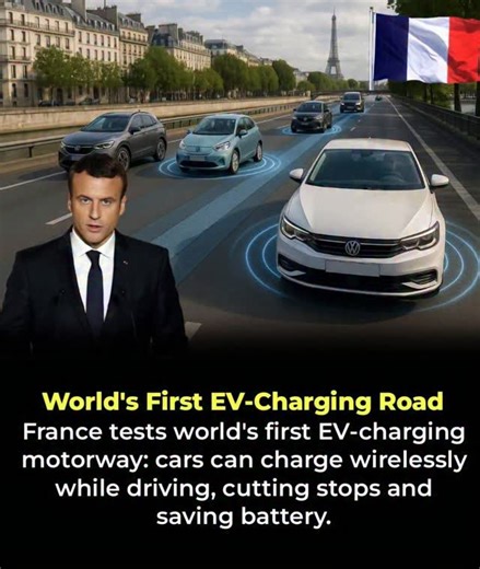 2.5K views | ⚡ World’s First EV-Charging Motorway in France France...